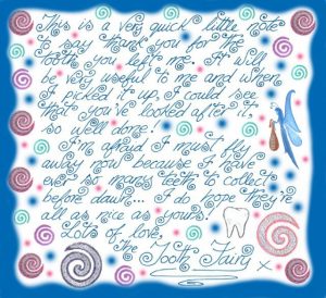 tooth fairy letter template last baby tooth