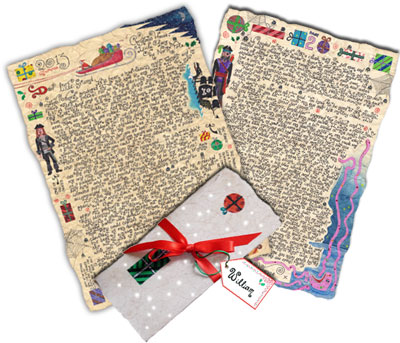 Father Christmas Story-Letters - written and illustrated by Leone Betts