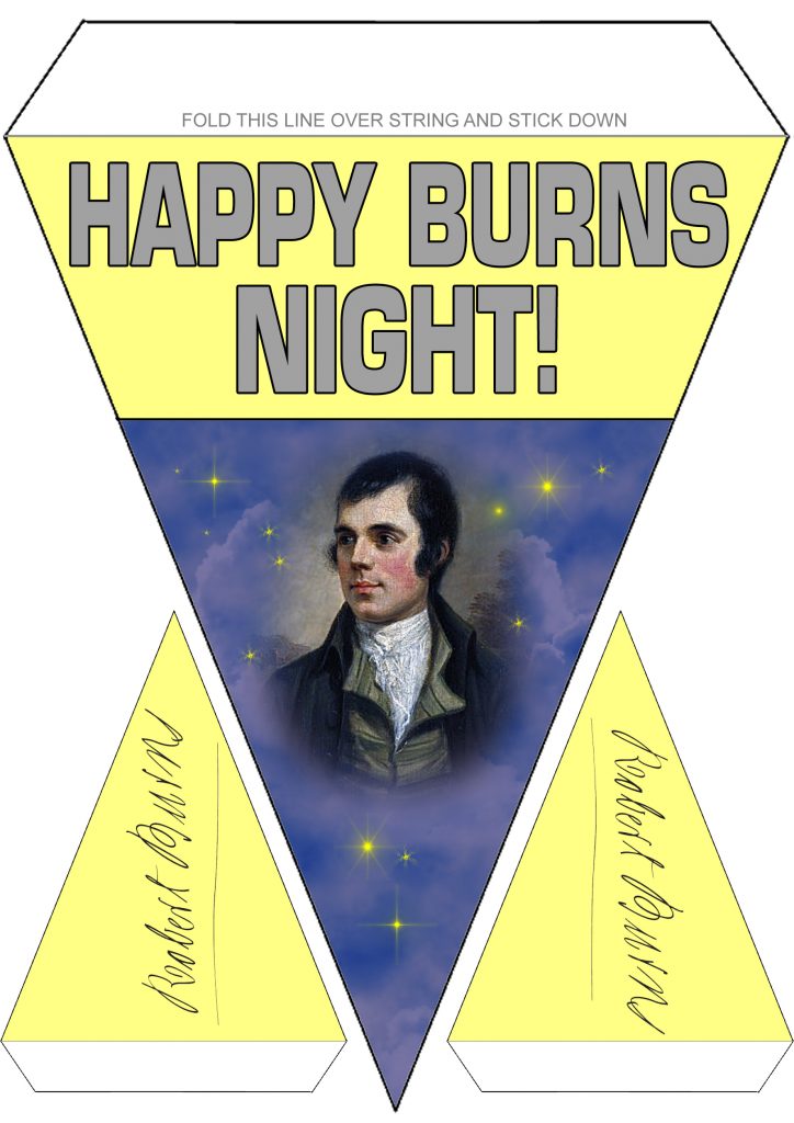 Burns Night Decorations Rooftop Post Printables