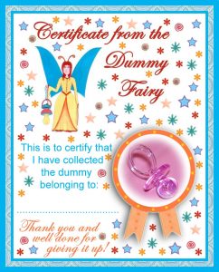 A certificate from the Dummy Fairy