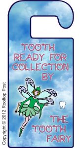 Printable door hanger to tell the Tooth Fairy there's a tooth ready for collection