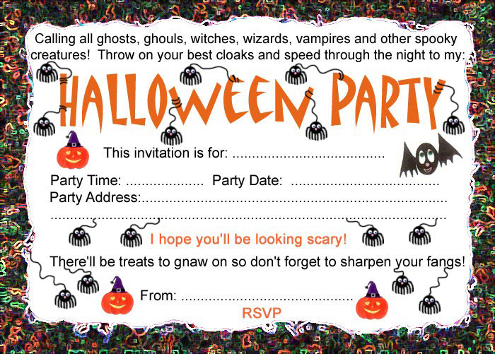 Halloween Party Invitations Free 6