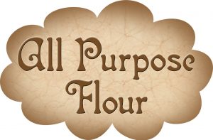 Printable label for all-purpose flour