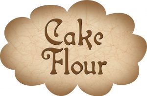 Printable label for cake flour