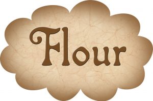 Printable label for flour