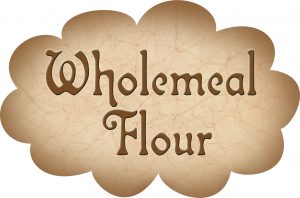 Printable label for wholemeal flour