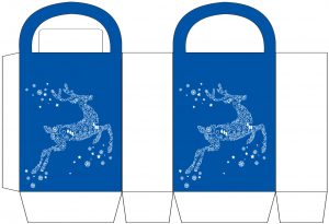 White Reindeer Party Bag