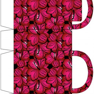 Bold Pink Blossoms Party Bag