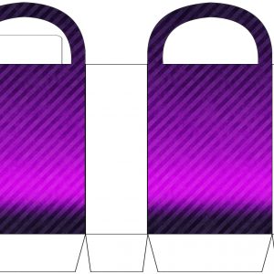 Purple Striped Party Bag