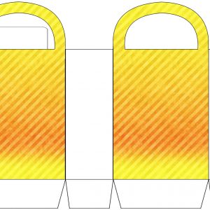 Yellow Striped Party Bag