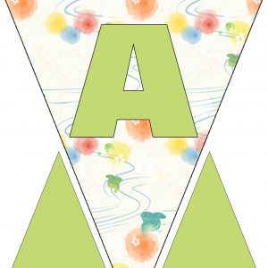 Alphabet Bunting - Letter A