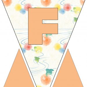 Alphabet Bunting - Letter F