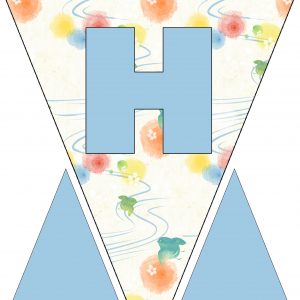 Alphabet Bunting - Letter H