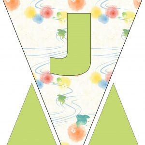 Alphabet Bunting - Letter J