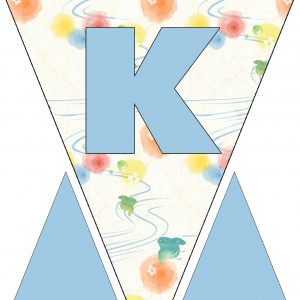 Alphabet Bunting - Letter K