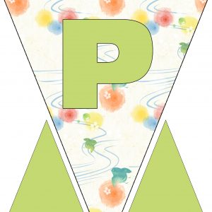 Alphabet Bunting - Letter P