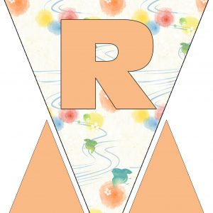 Alphabet Bunting - Letter R