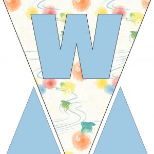 Alphabet Bunting - Letter W