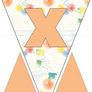 Alphabet Bunting - Letter X