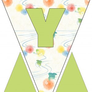 Alphabet Bunting - Letter Y