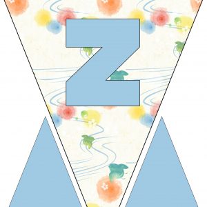 Alphabet Bunting - Letter Z