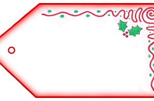 Blank Father Christmas Letter Tag