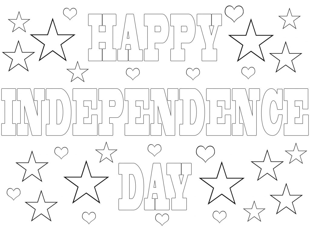 Independence Day Coloring | Rooftop Post Printables