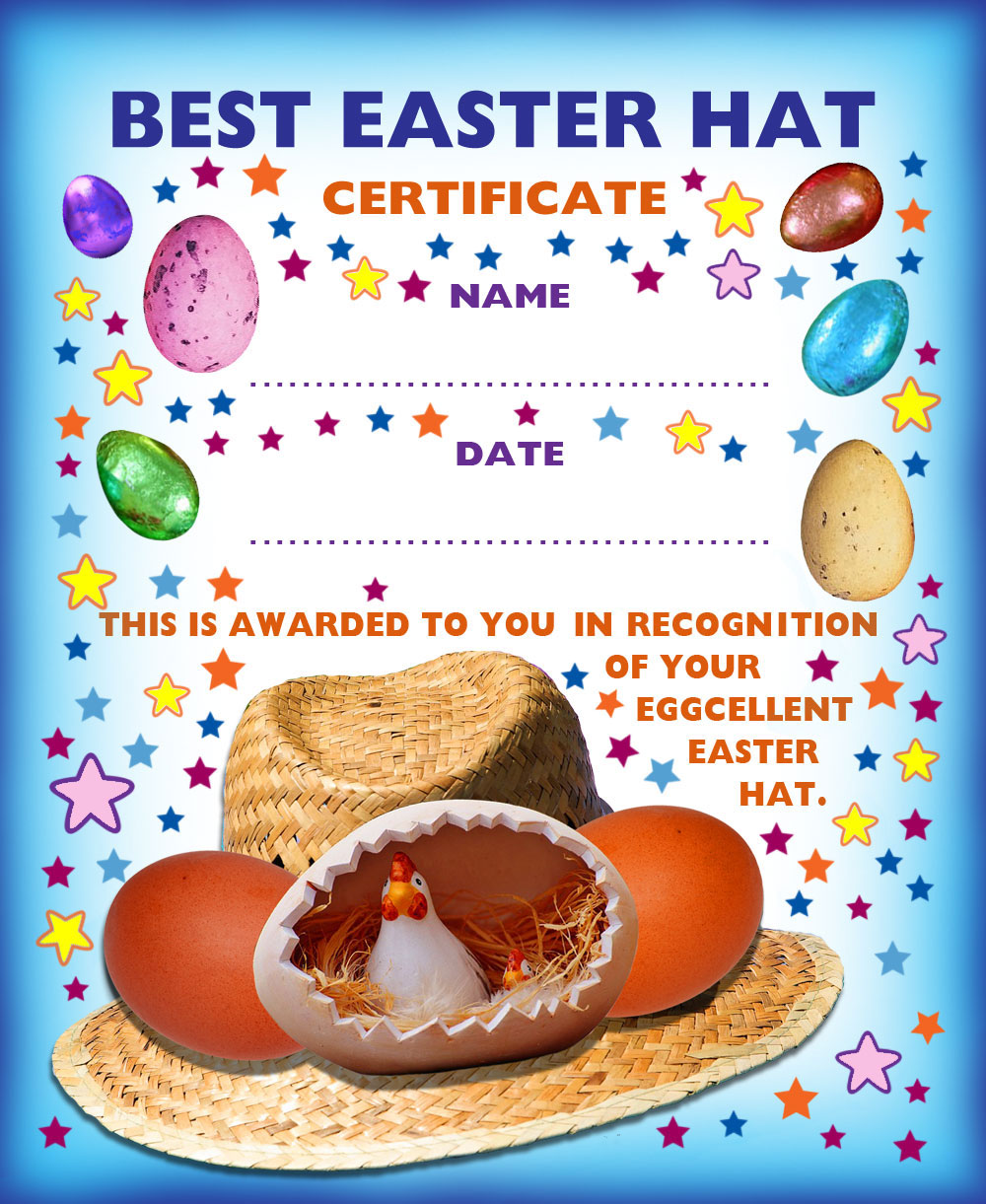 easter bonnet party invitation