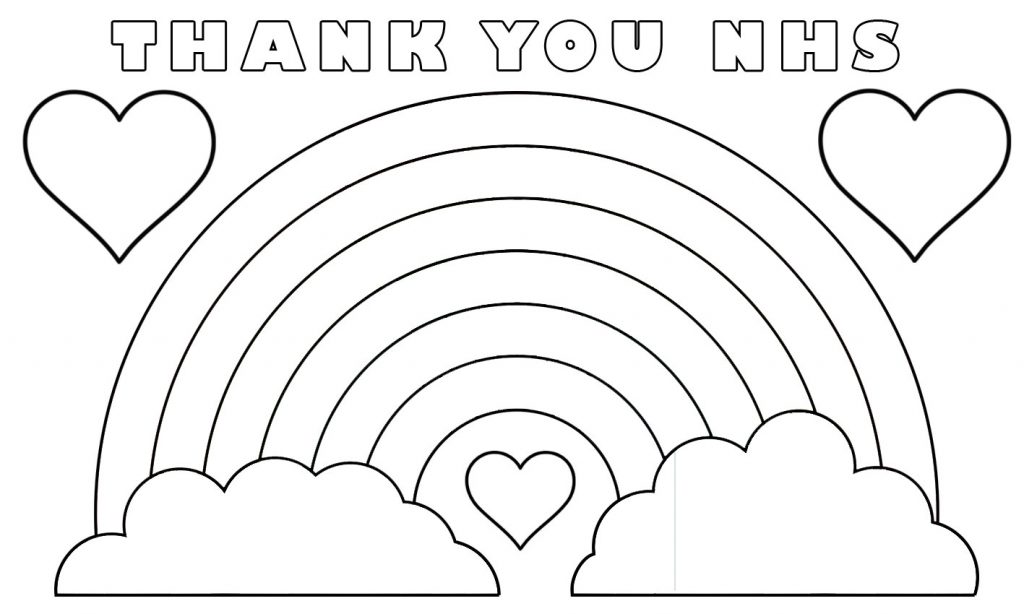 Thank You NHS Colouring Poster - Rooftop Post Printables