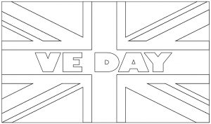 VE Day Colouring: UK Flag | Rooftop Post Printables