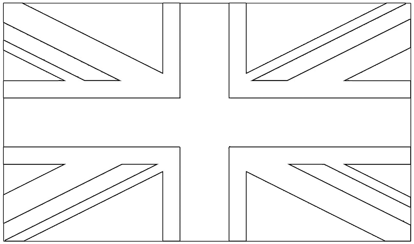 Blank Flag Coloring Pages