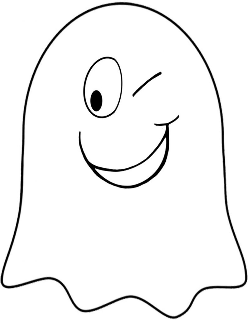 Winking Ghost | Rooftop Post Printables