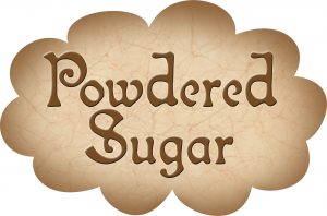 Printable pantry label for Powdered Sugar