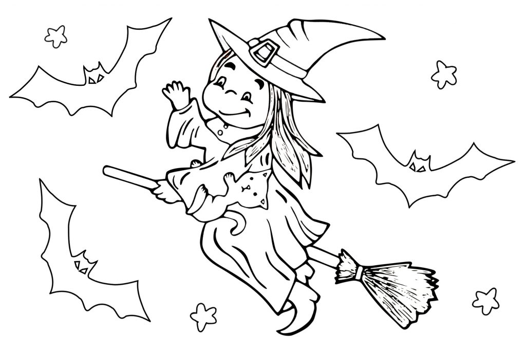 Witchy Colouring - Rooftop Post Printables