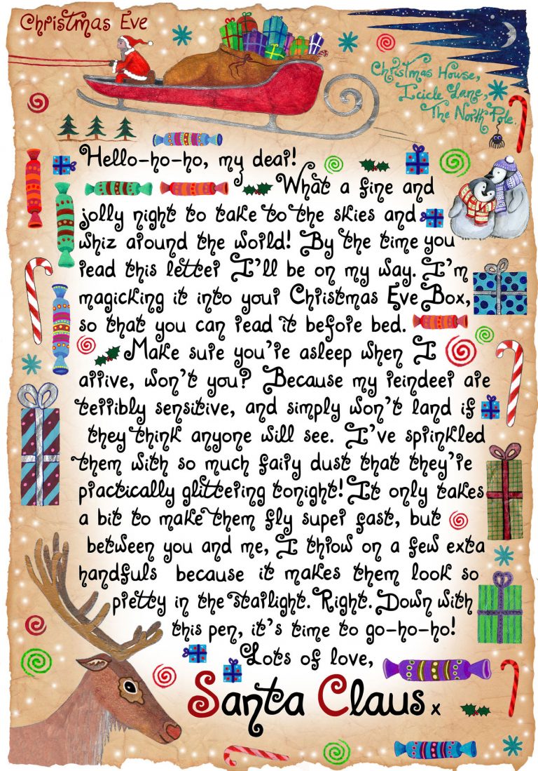 Christmas Eve Box Letter from Santa Claus | Rooftop Post Christmas ...